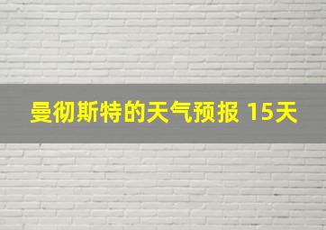 曼彻斯特的天气预报 15天